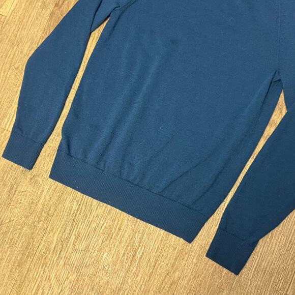 Banana Republic Men’s Blue Merino Wool Crewneck Sweater Size Small - Picture 7 of 10